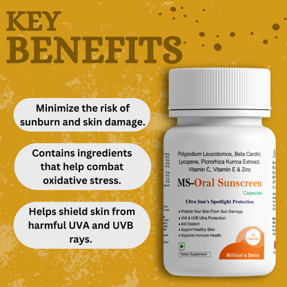 MS-Oral Sunscreen - 60caps.
