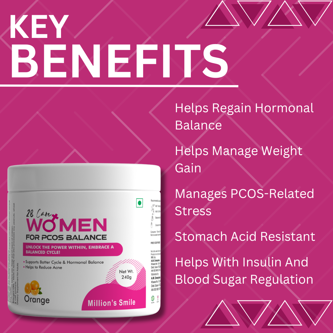 MS-28 Care Women For PCOS Balance Powder Orange Flavoured - 240g
