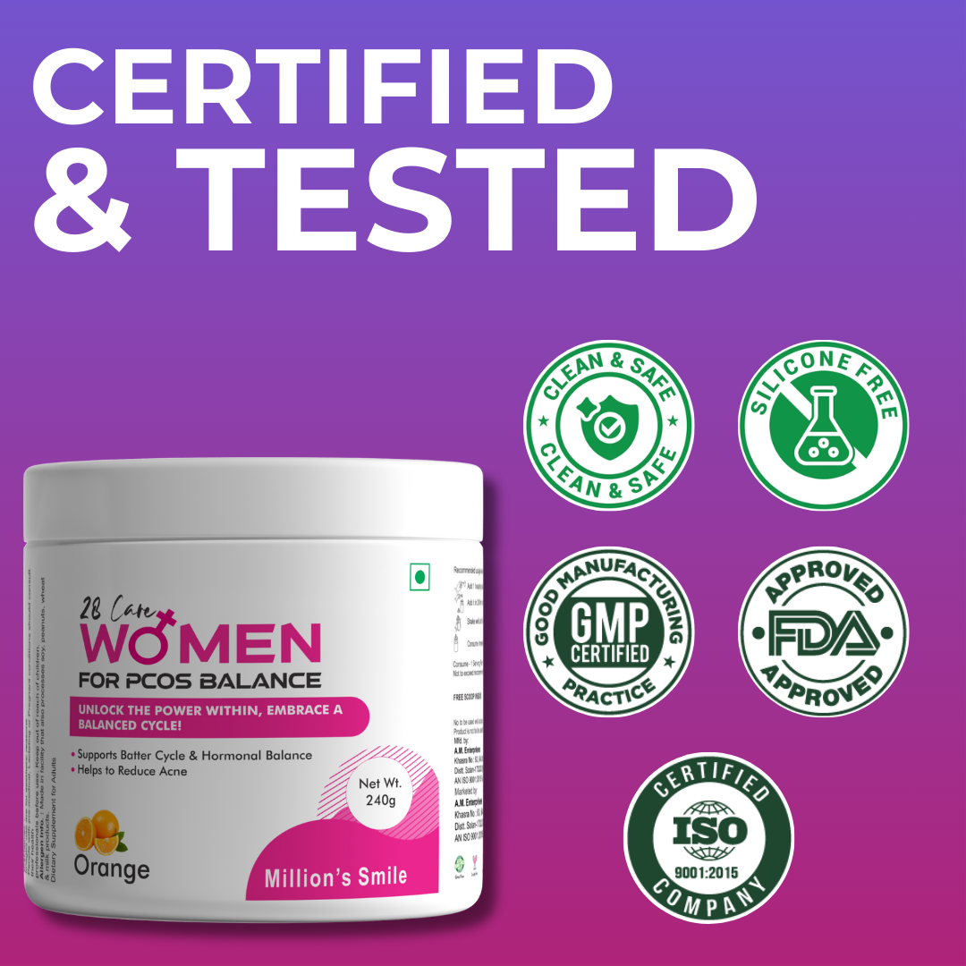 MS-28 Care Women For PCOS Balance Powder Orange Flavoured - 240g