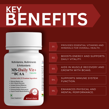 MS-Daily Vit+ with BCAA Capsules - 30caps.