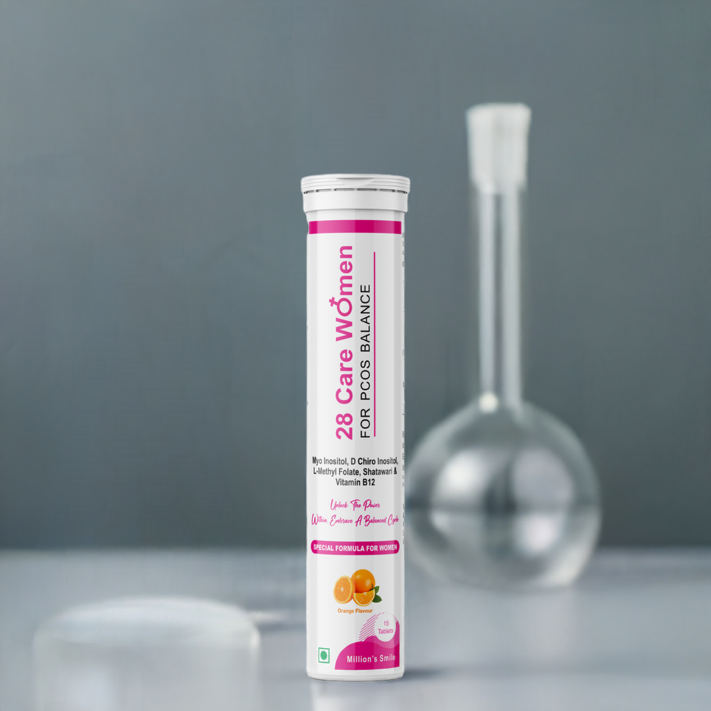 MS-28 Care Women Effervescent Tablets for PCOS Balance - 15tabs.