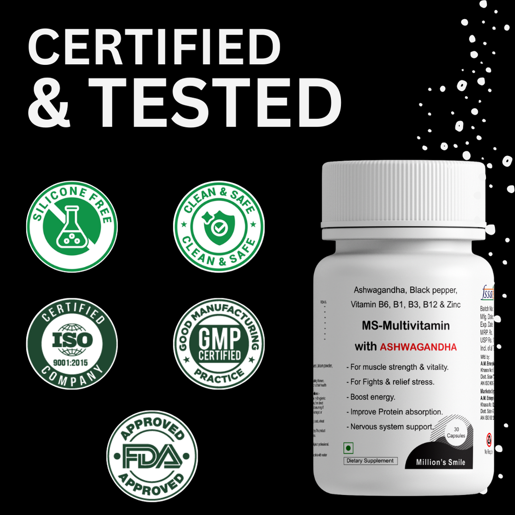 MS - Multivitamin with Ashwagandha - 30Caps.