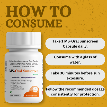 MS-Oral Sunscreen - 60caps.
