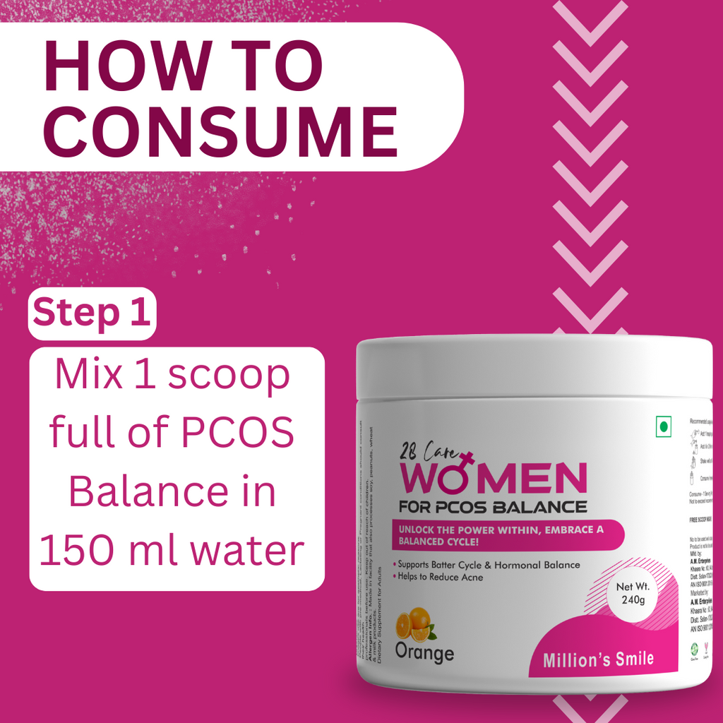 MS-28 Care Women For PCOS Balance Powder Orange Flavoured - 240g