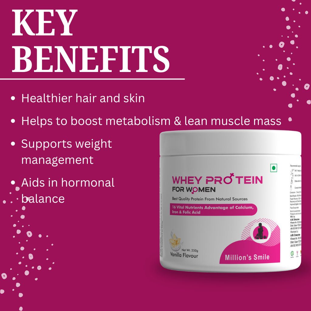 MS - Whey Protein For Women Vanilla Flavoured (250g)